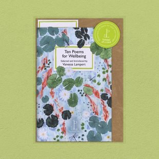 View ‘Ten Poems for Wellbeing’ pack shot Pack image of the Ten Poems for Wellbeing poetry pamphlet on a decorative background