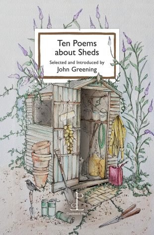Front cover of the poetry pamphlet Ten Poems about Sheds