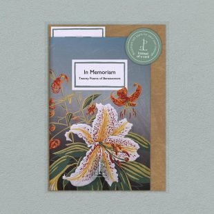 View ‘In Memoriam: Twenty Poems of Bereavement’ pack shot Pack image of the In Memoriam: Twenty Poems of Bereavement poetry pamphlet on a decorative background