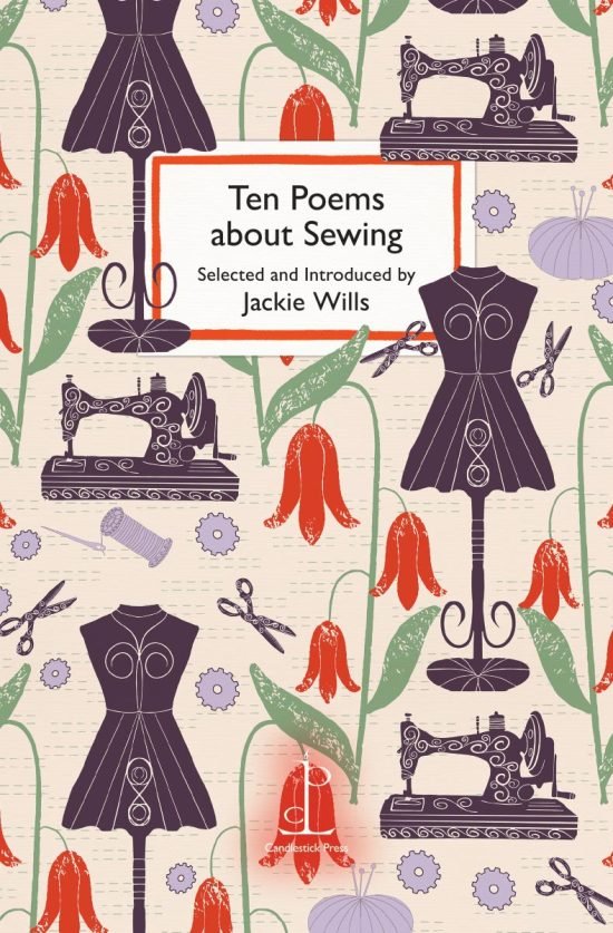 Front cover of the Ten Poems about Sewing poetry pamphlet