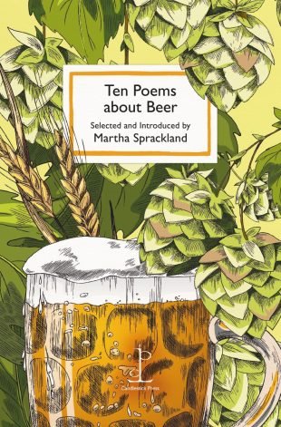 Front cover of the Ten Poems about Beer poetry pamphlet
